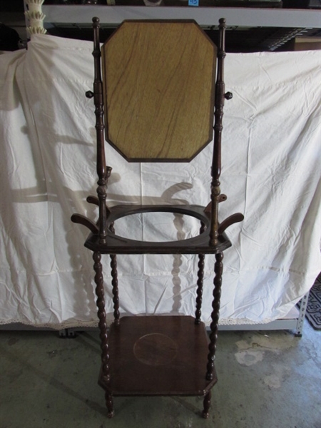 VINTAGE WOODEN WASH STAND