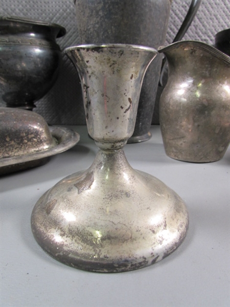 VINTAGE TARNISHED SILVER PLATE COLLECTION