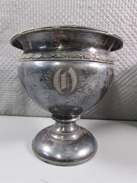 VINTAGE TARNISHED SILVER PLATE COLLECTION