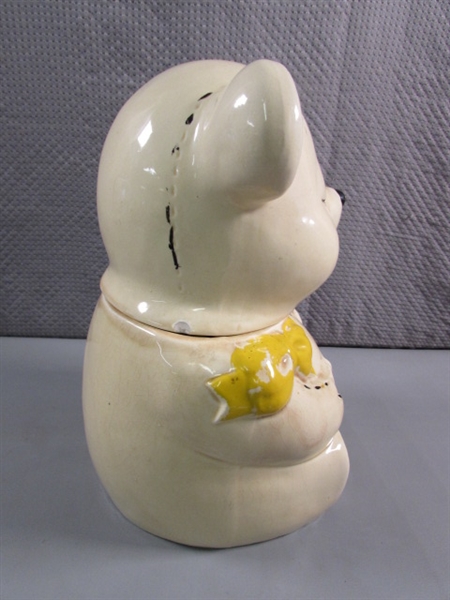 VINTAGE TEDDY BEAR COOKIE JAR