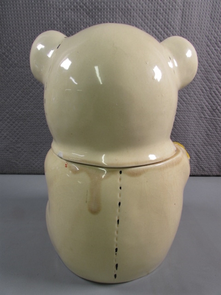 VINTAGE TEDDY BEAR COOKIE JAR