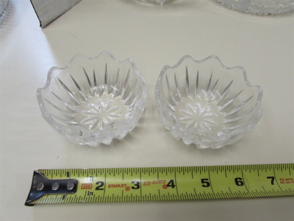 VINTAGE PRESSED GLASS SERVEWARE