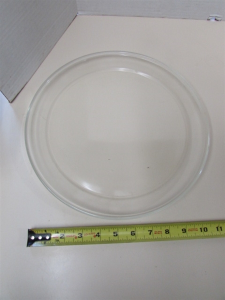 VINTAGE & MODERN PRESSED GLASS PLATES, PLATTERS & MORE