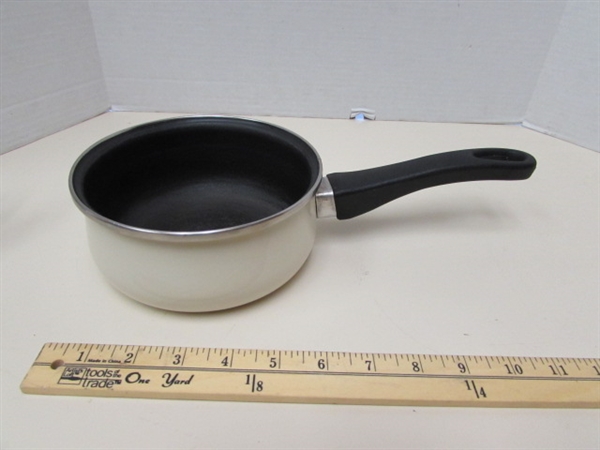 NEW TRAMONTINA DOUBLE BOILER/STEAMER & ASSORTED COOKWARE