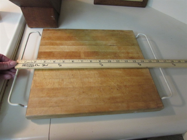 CUTTING BOARDS, TRIVET & KITCHEN KNIVES