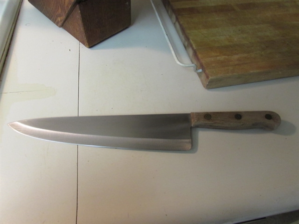 CUTTING BOARDS, TRIVET & KITCHEN KNIVES