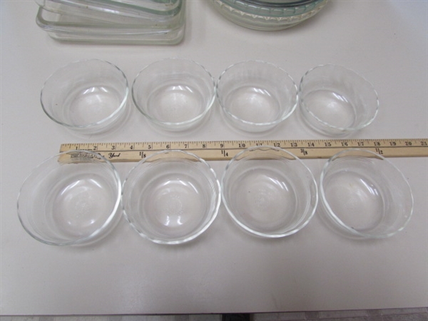 ASSORTED GLASS BAKEWARE & MORE