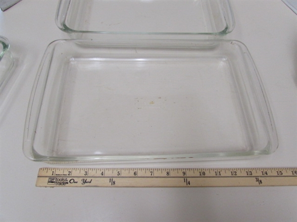 ASSORTED GLASS BAKEWARE & MORE