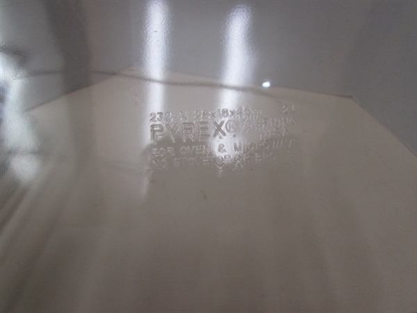 ASSORTED GLASS BAKEWARE & MORE