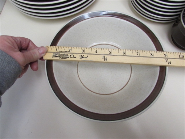VINTAGE MIKASA STONEWARE DINNERWARE - SERVICE FOR 8