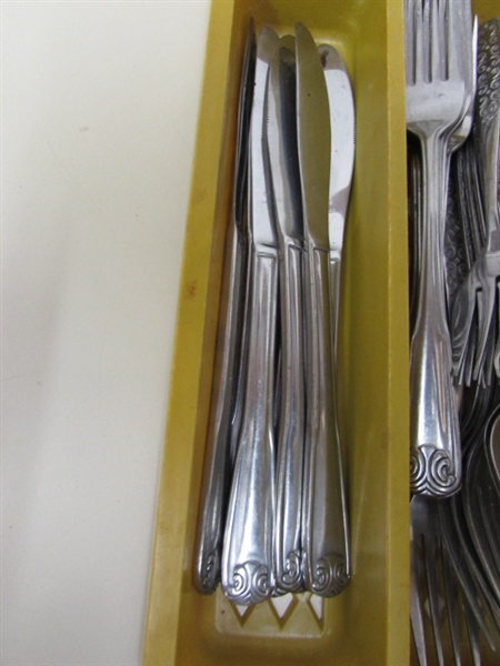 ASSORTED FLATWARE - 2 DIFFERENT PATTERNS PLUS EXTRAS