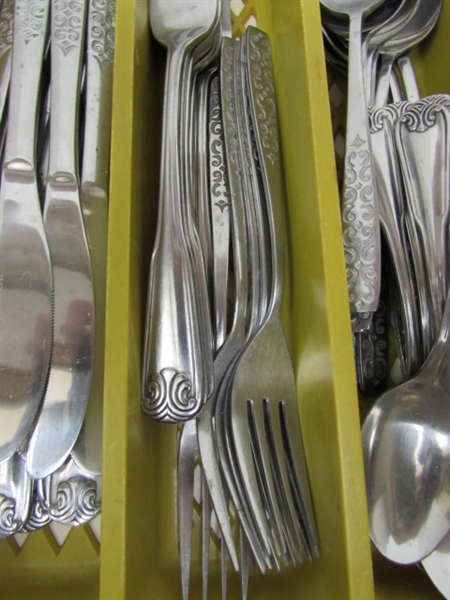 ASSORTED FLATWARE - 2 DIFFERENT PATTERNS PLUS EXTRAS