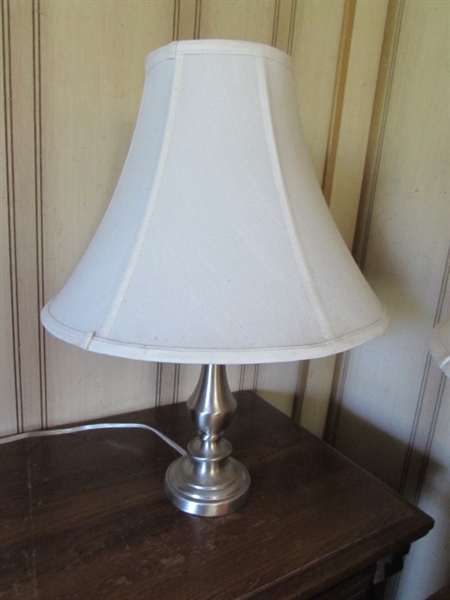 PAIR OF MODERN SIDE TABLE LAMPS