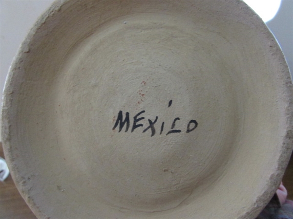 PAIR OF VINTAGE MEXICAN CLAY JUGS