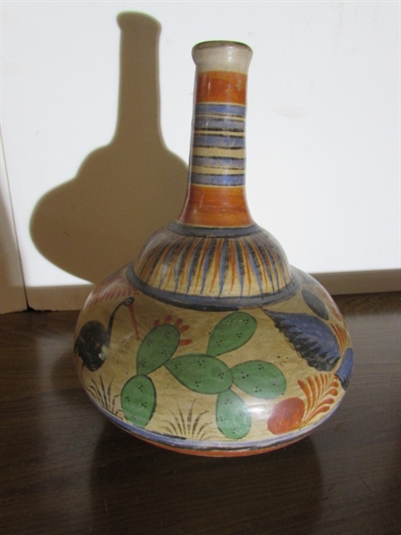 PAIR OF VINTAGE MEXICAN CLAY JUGS