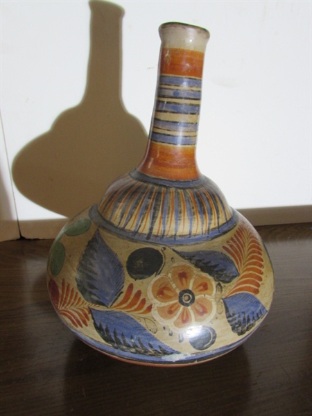 PAIR OF VINTAGE MEXICAN CLAY JUGS