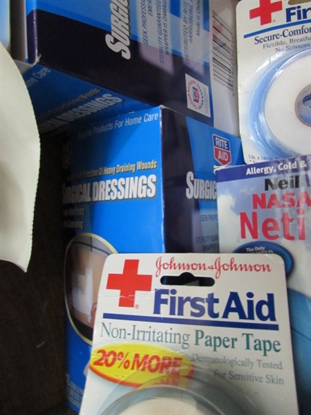FIRST AID & BATHROOM ESSENTIALS