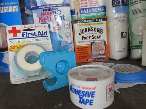 FIRST AID & BATHROOM ESSENTIALS