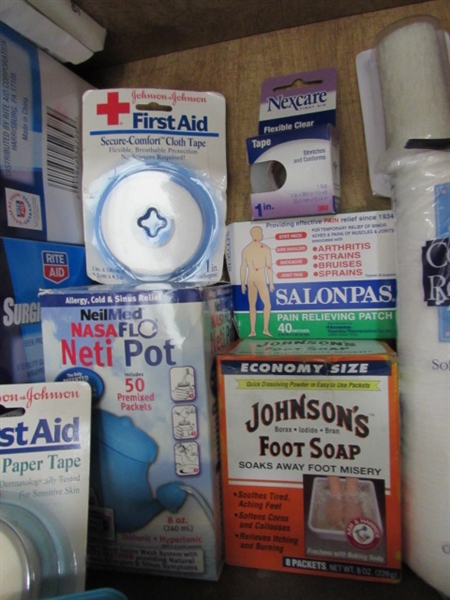 FIRST AID & BATHROOM ESSENTIALS