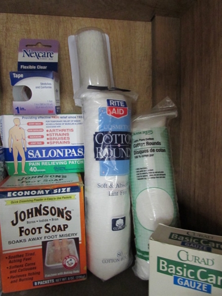 FIRST AID & BATHROOM ESSENTIALS