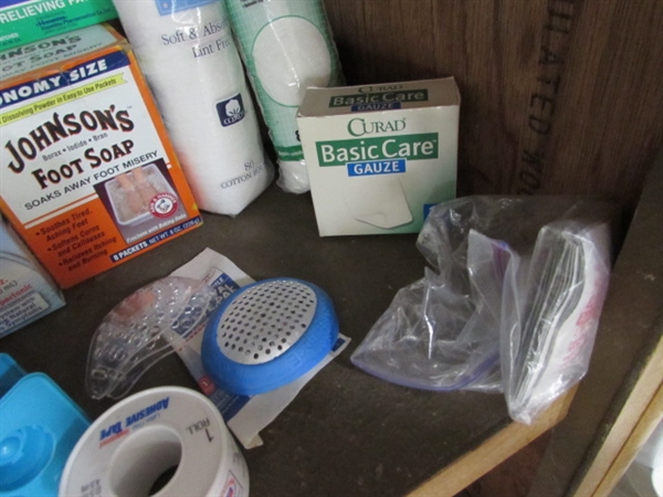 FIRST AID & BATHROOM ESSENTIALS