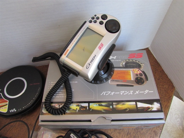 SONY WALKMAN (CD), GTECH METER & GARMIN - UNTESTED