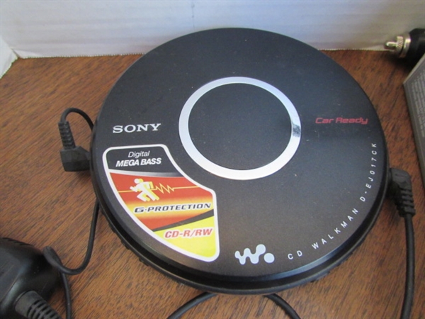SONY WALKMAN (CD), GTECH METER & GARMIN - UNTESTED