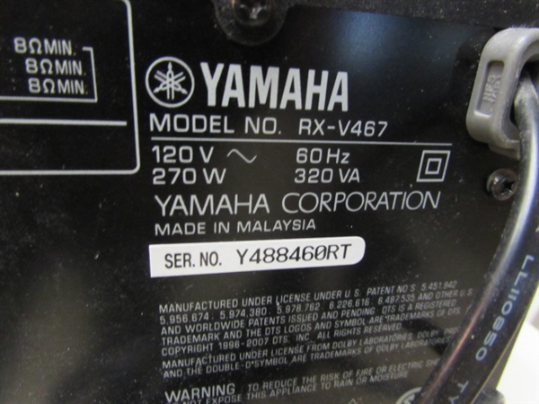 YAMAHA STEREO RECEIVER #RX-V467 - WORKS