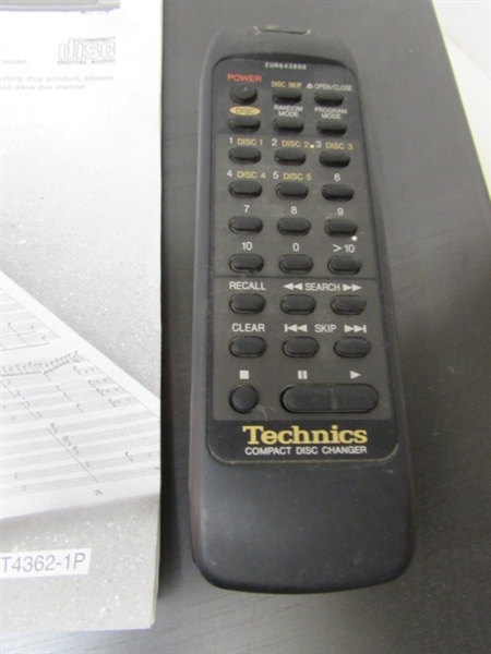TECHNICS CAROUSEL 5-DISC CD PLAYER - WORKS
