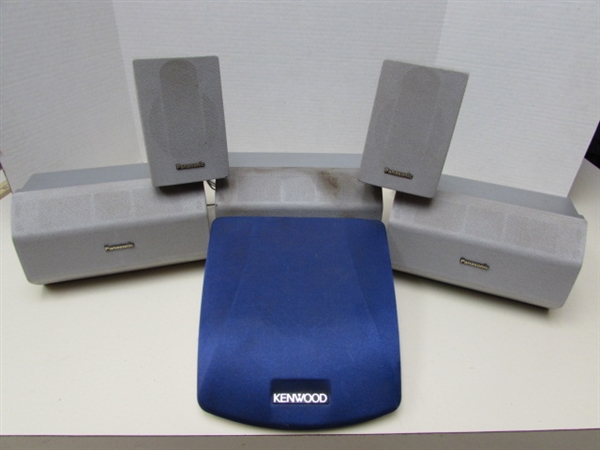 KENWOOD & PANASONIC SURROUND SOUND SPEAKERS