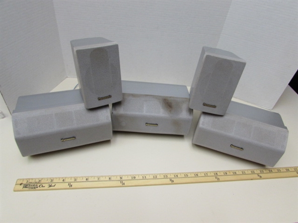 KENWOOD & PANASONIC SURROUND SOUND SPEAKERS