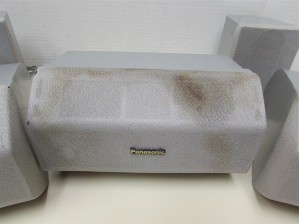 KENWOOD & PANASONIC SURROUND SOUND SPEAKERS