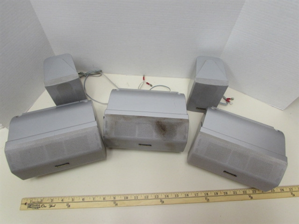 KENWOOD & PANASONIC SURROUND SOUND SPEAKERS