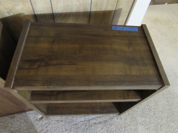 WHEELED STAND & MEDIA CABINET