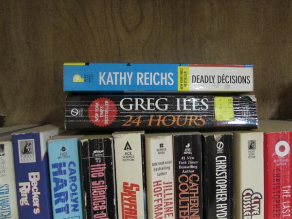 LARGE ASSORTMENT OF FICTION BOOKS