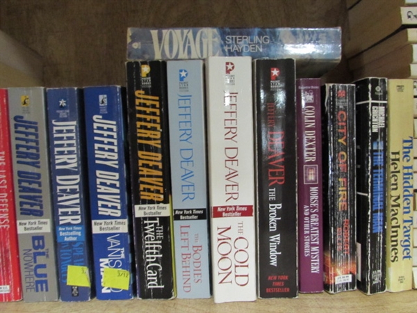 LARGE ASSORTMENT OF FICTION BOOKS