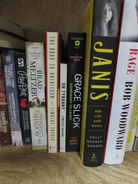 LARGE ASSORTMENT OF FICTION BOOKS