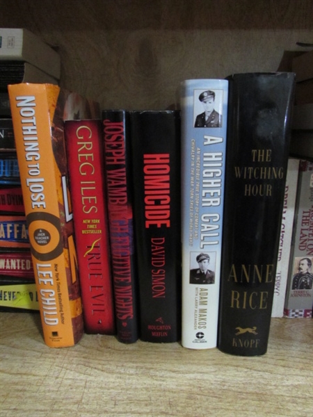 LARGE ASSORTMENT OF FICTION BOOKS
