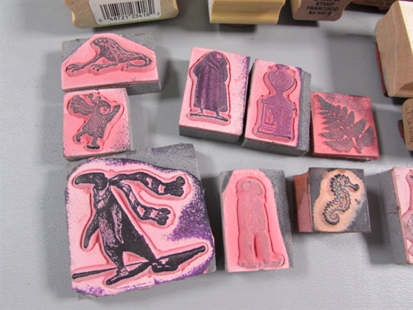 RUBBER STAMPS, INK PADS & RE-INKER