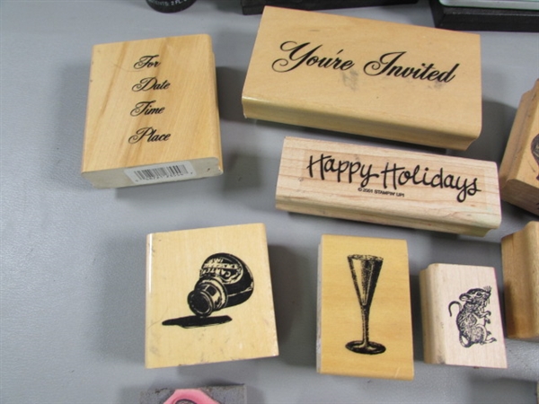 RUBBER STAMPS, INK PADS & RE-INKER