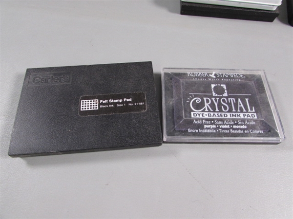 RUBBER STAMPS, INK PADS & RE-INKER