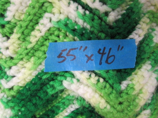 CROCHETED, PLUSH & FLEECE THROWS