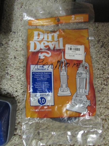 DIRT DEVIL TOUCH UP VACUUM & HOOVER VACUUM