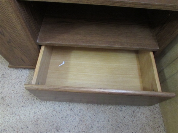 PRINTER/MEDIA STAND W/SIDE STORAGE & OFFICE/DESK SUPPLIES