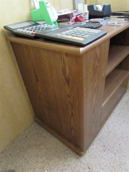 PRINTER/MEDIA STAND W/SIDE STORAGE & OFFICE/DESK SUPPLIES