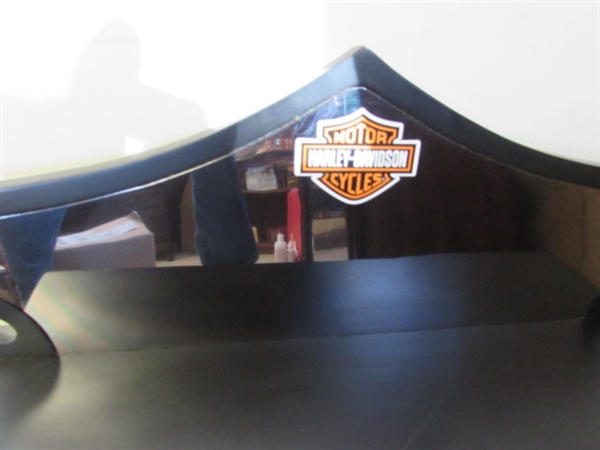 HARLEY DAVIDSON QUILT, DISPLAY, BOOKS, DUFFLE BAG & MORE