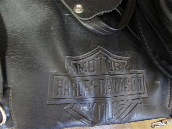 HARLEY DAVIDSON QUILT, DISPLAY, BOOKS, DUFFLE BAG & MORE