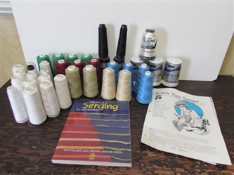 SERGER THREAD CONES, SERGER BOOK