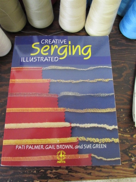 SERGER THREAD CONES, SERGER BOOK