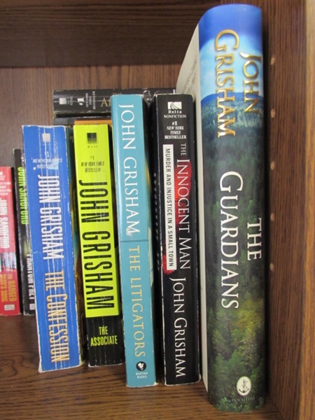 FICTION NOVEL COLLECTION - JOHN GRISHAM, STUART WOODS, JOHN SANDFORD & STEVE MARTINI